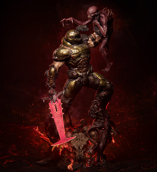 Guerrier des enfers en armure - High Quality 14K Resin - NON PEINT