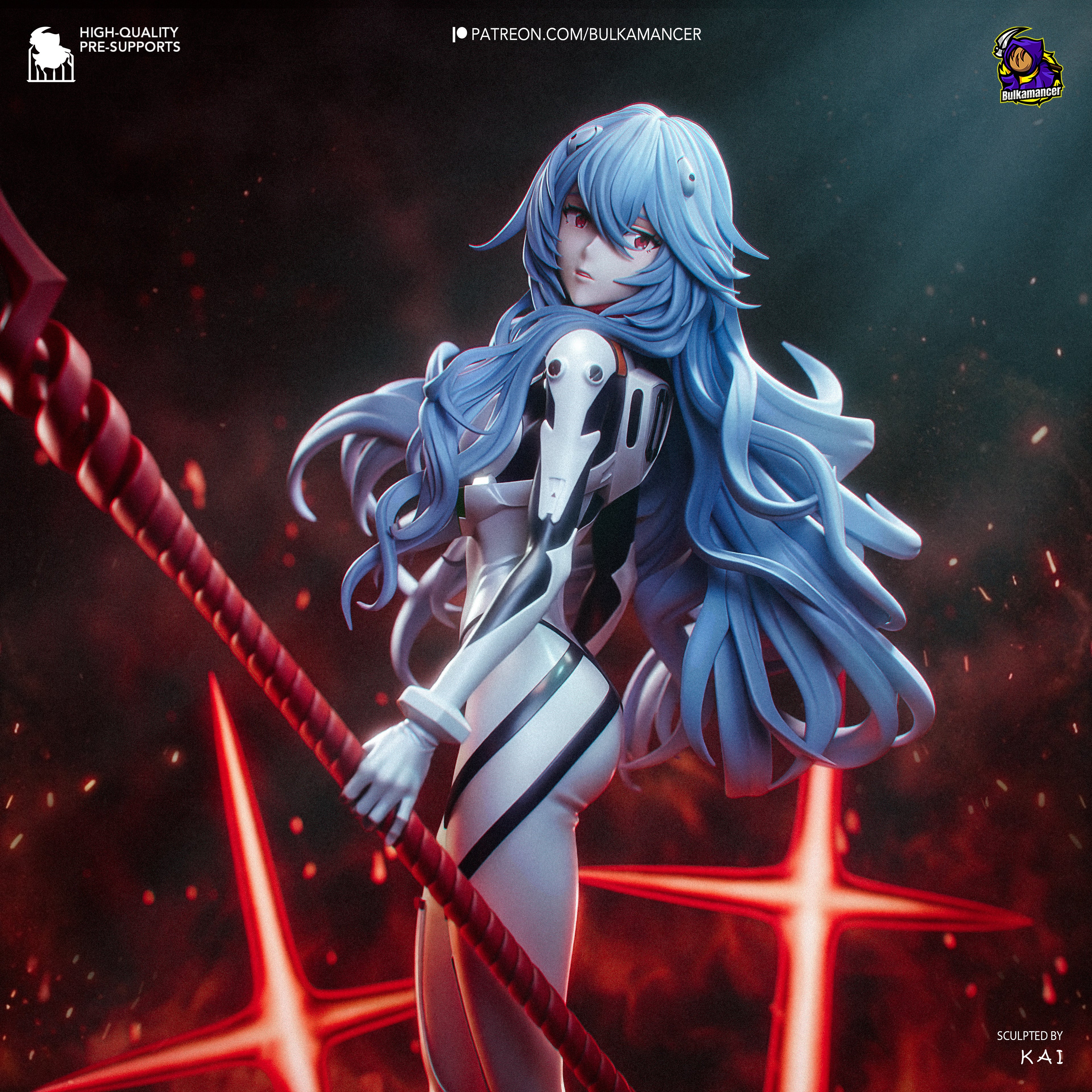 Rei Ayanami - Evangelion - Bulkamancer - NON PEINT