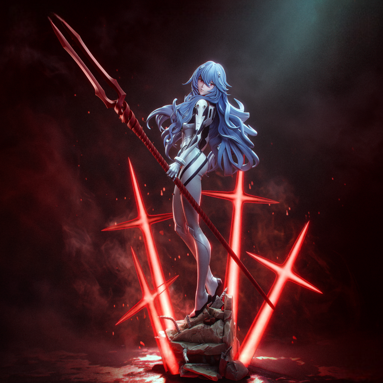 Rei Ayanami - Evangelion - Bulkamancer - NON PEINT