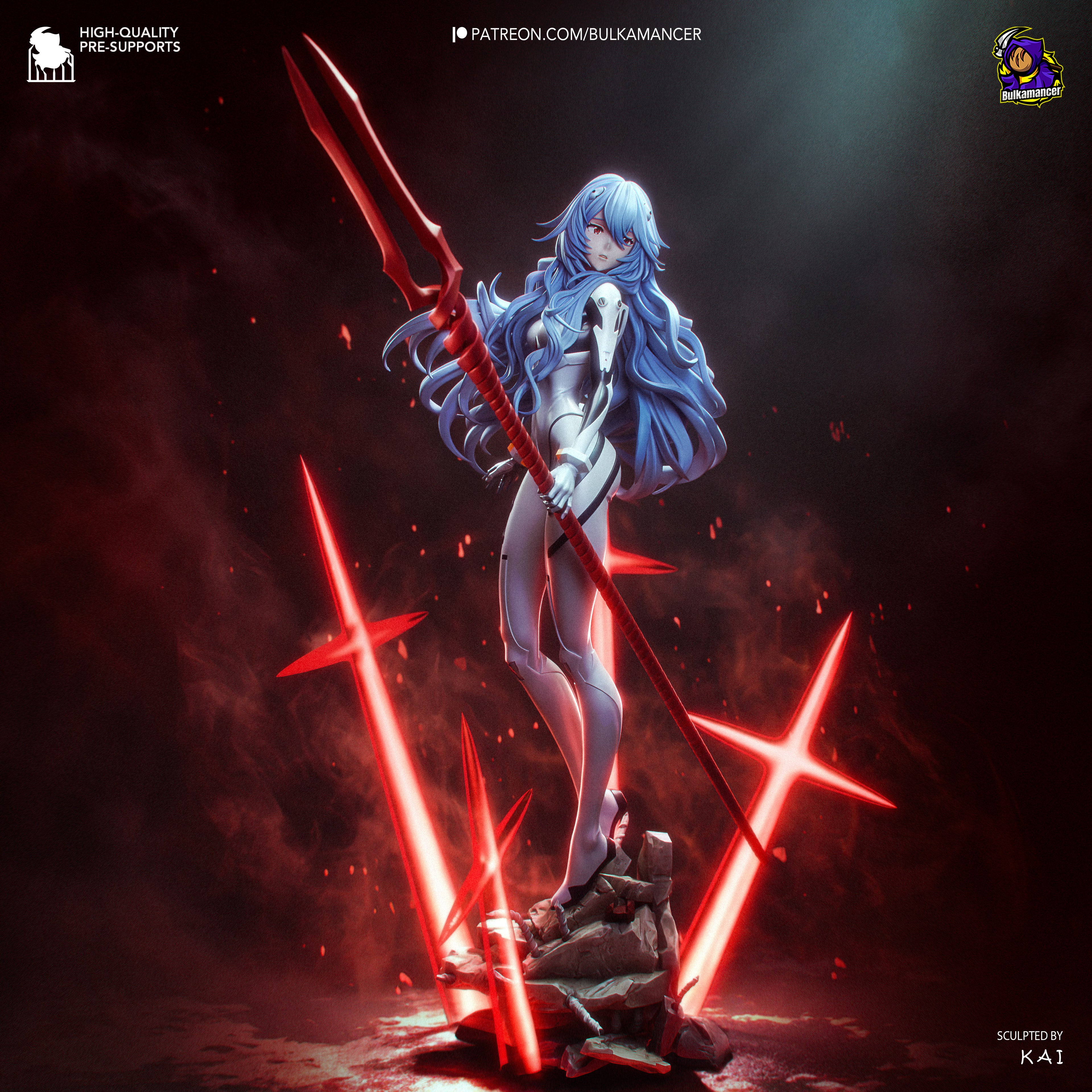 Rei Ayanami - Evangelion - Bulkamancer - NON PEINT