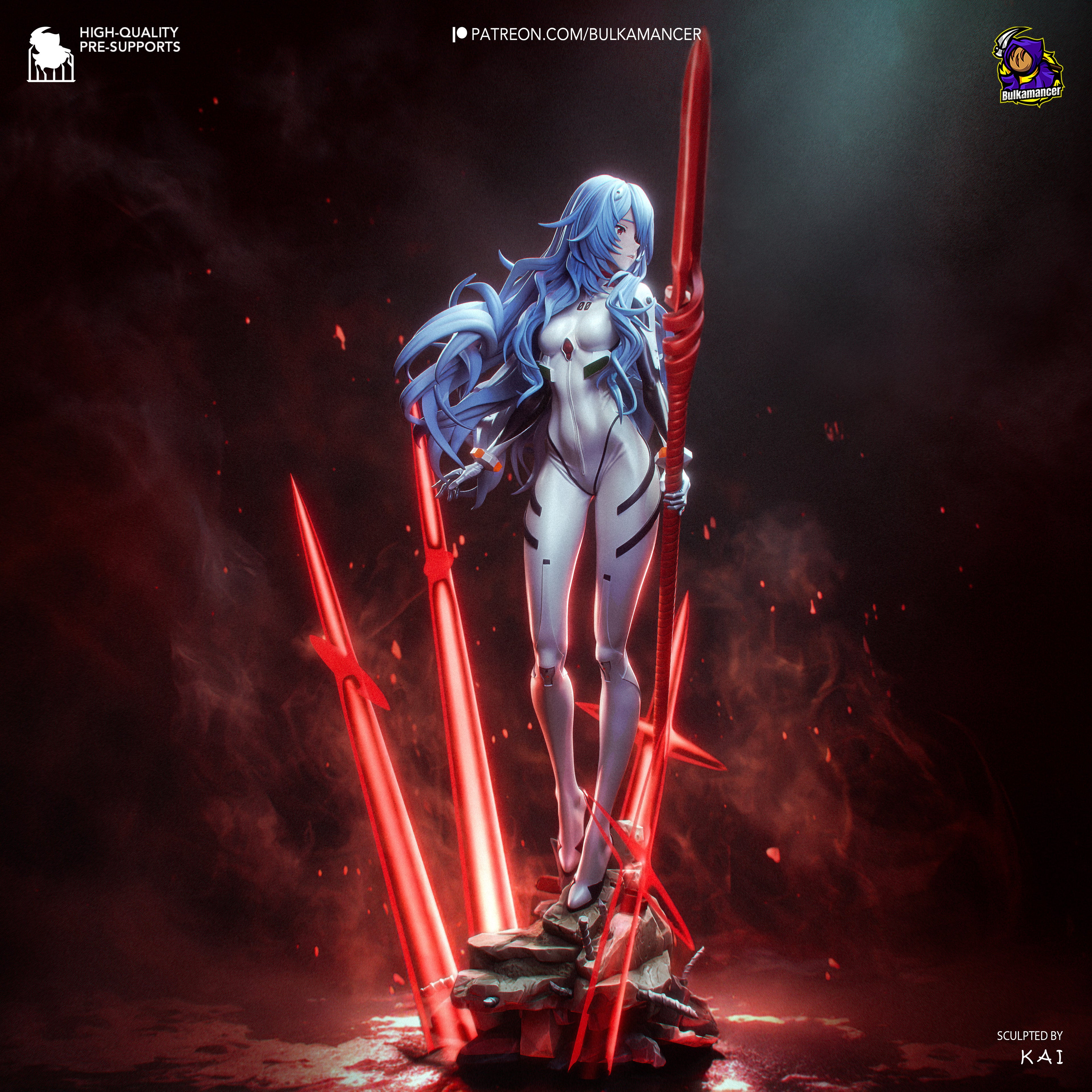 Rei Ayanami - Evangelion - Bulkamancer - NON PEINT