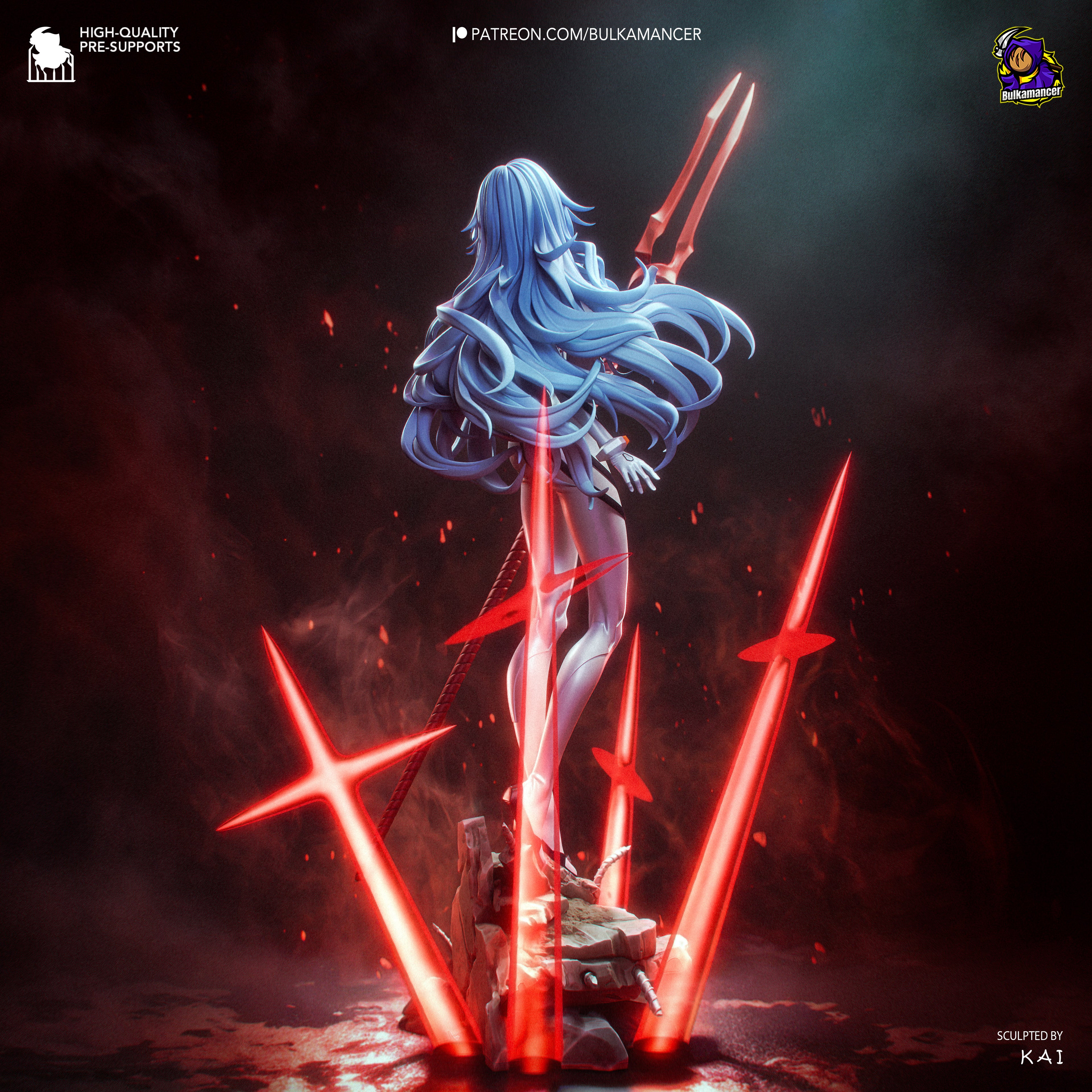 Rei Ayanami - Evangelion - Bulkamancer - NON PEINT