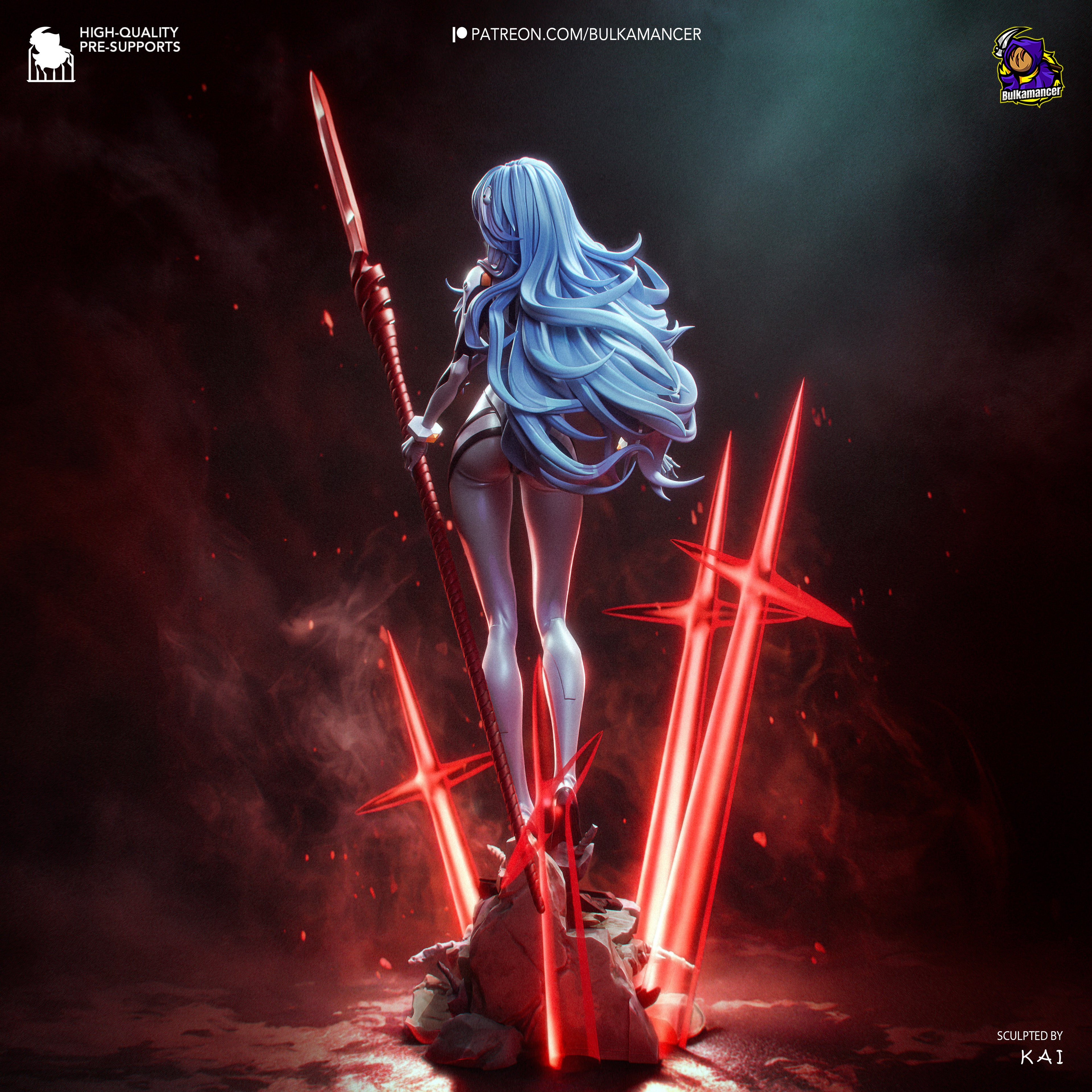 Rei Ayanami - Evangelion - Bulkamancer - NON PEINT