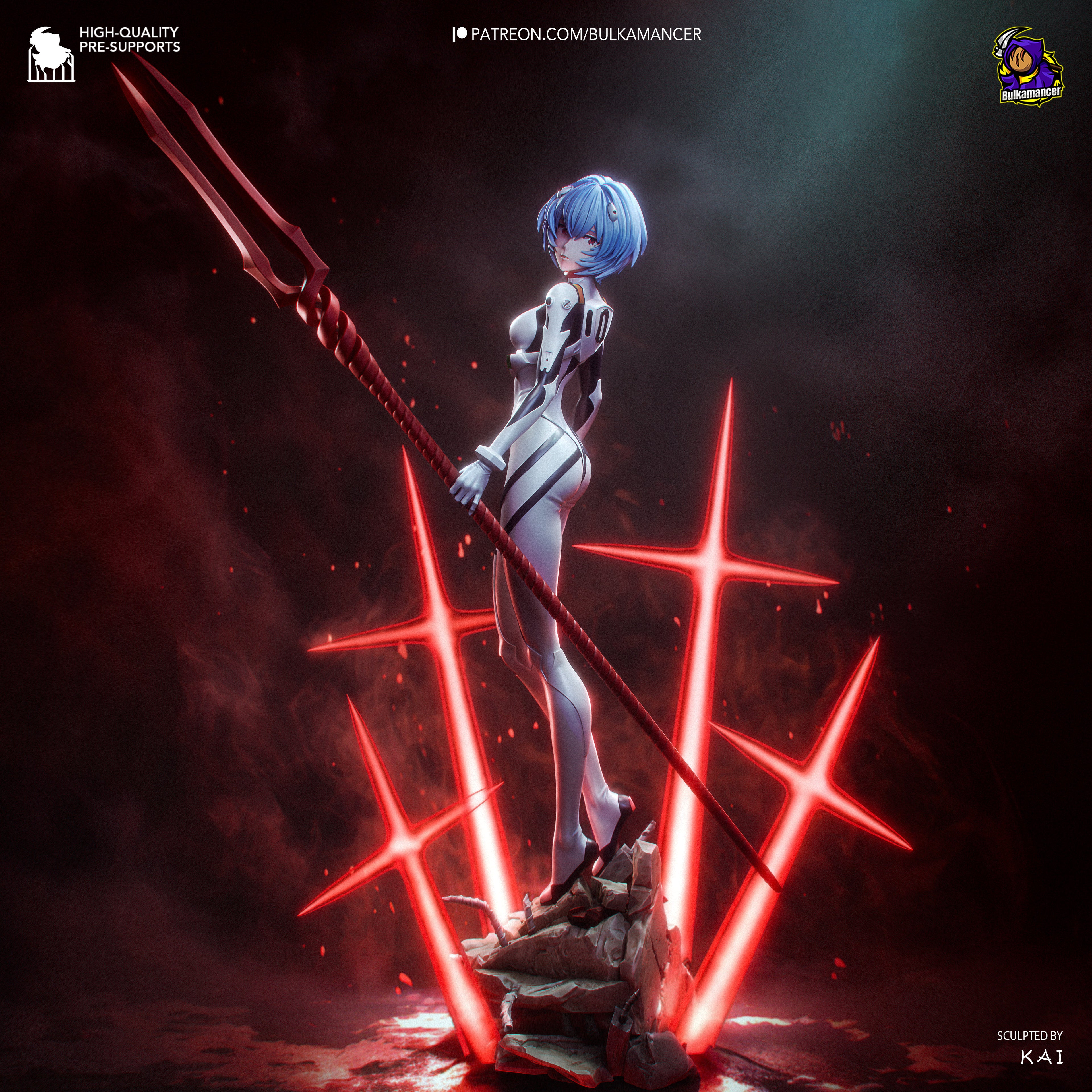 Rei Ayanami - Evangelion - Bulkamancer - NON PEINT