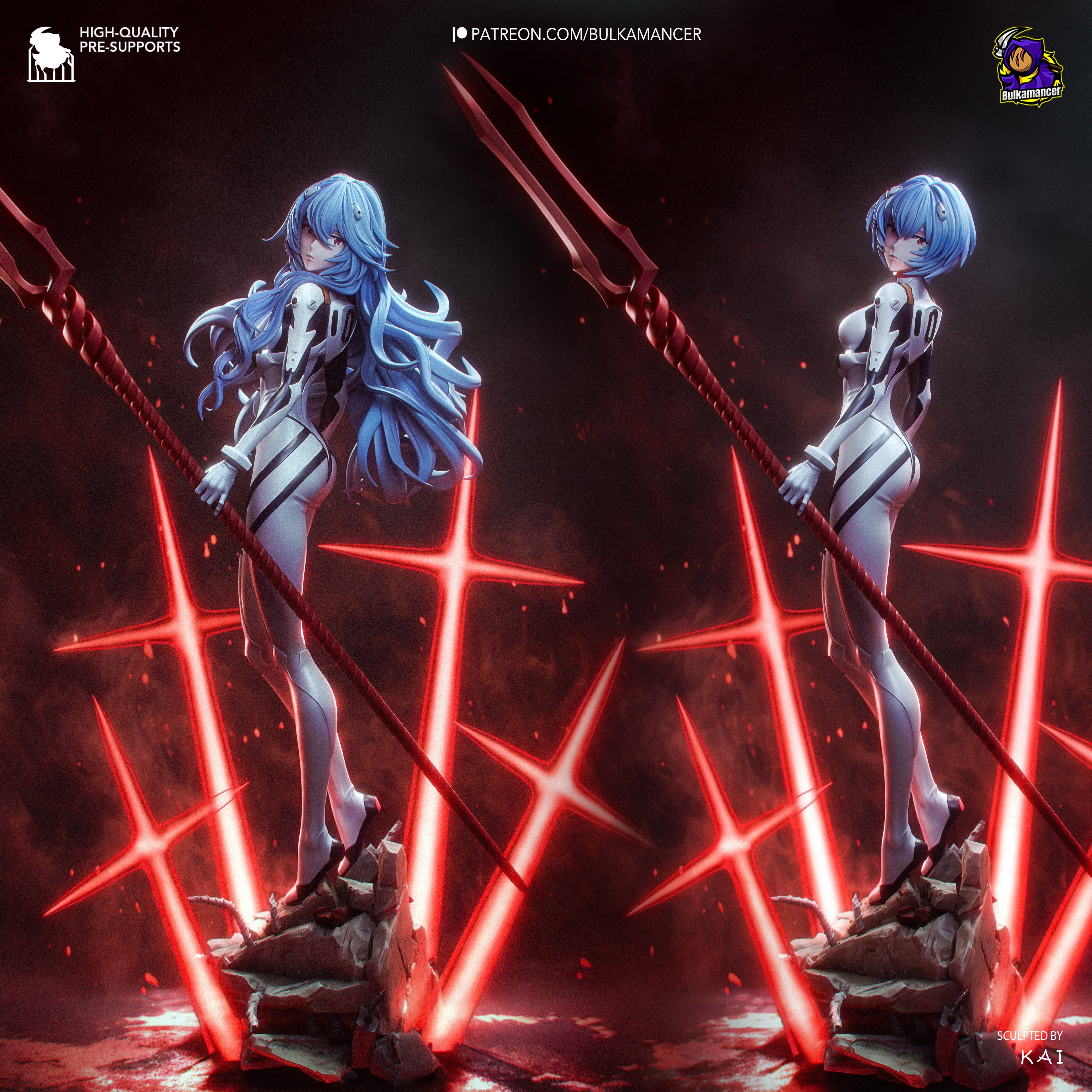 Rei Ayanami - Evangelion - Bulkamancer - NON PEINT
