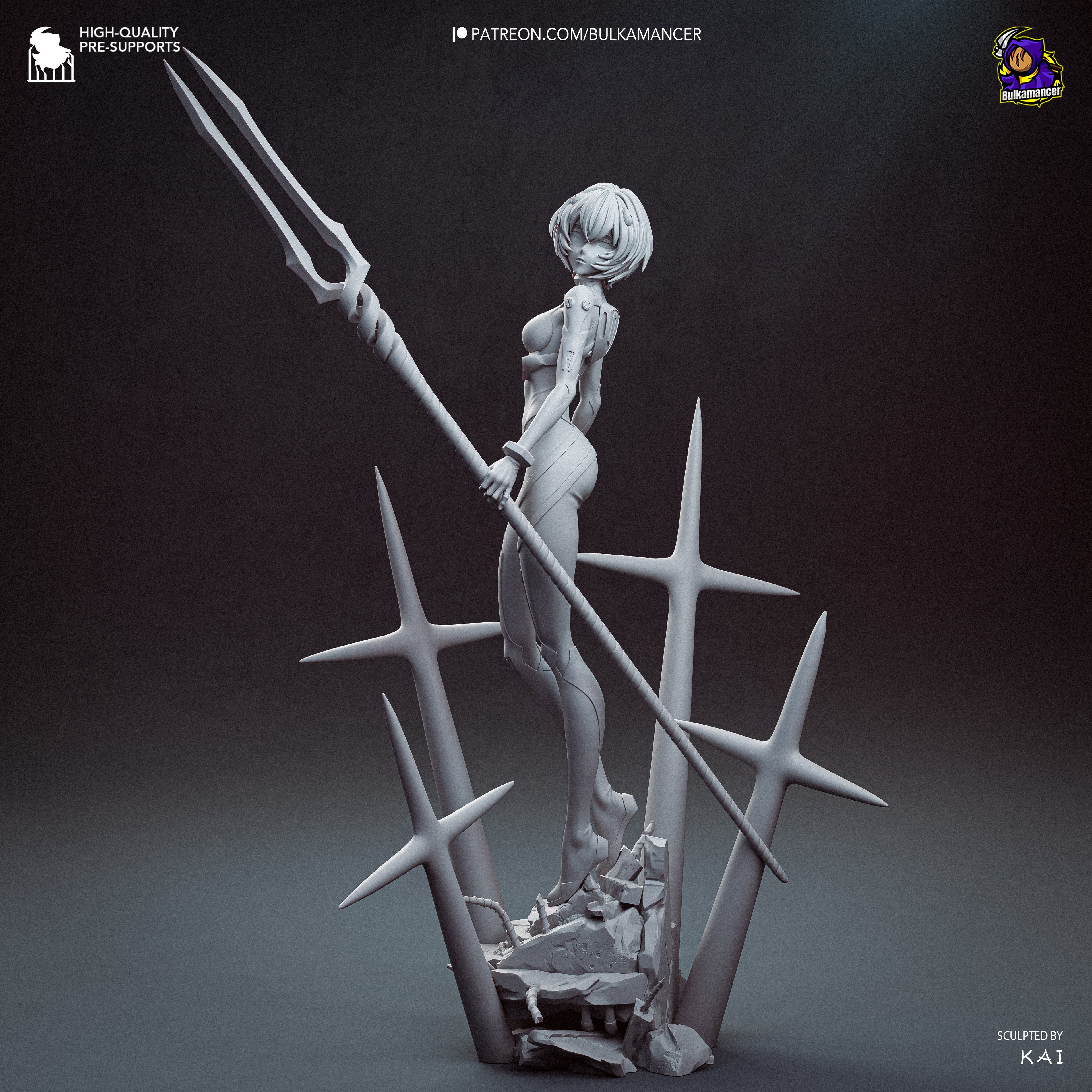 Rei Ayanami - Evangelion - Bulkamancer - NON PEINT
