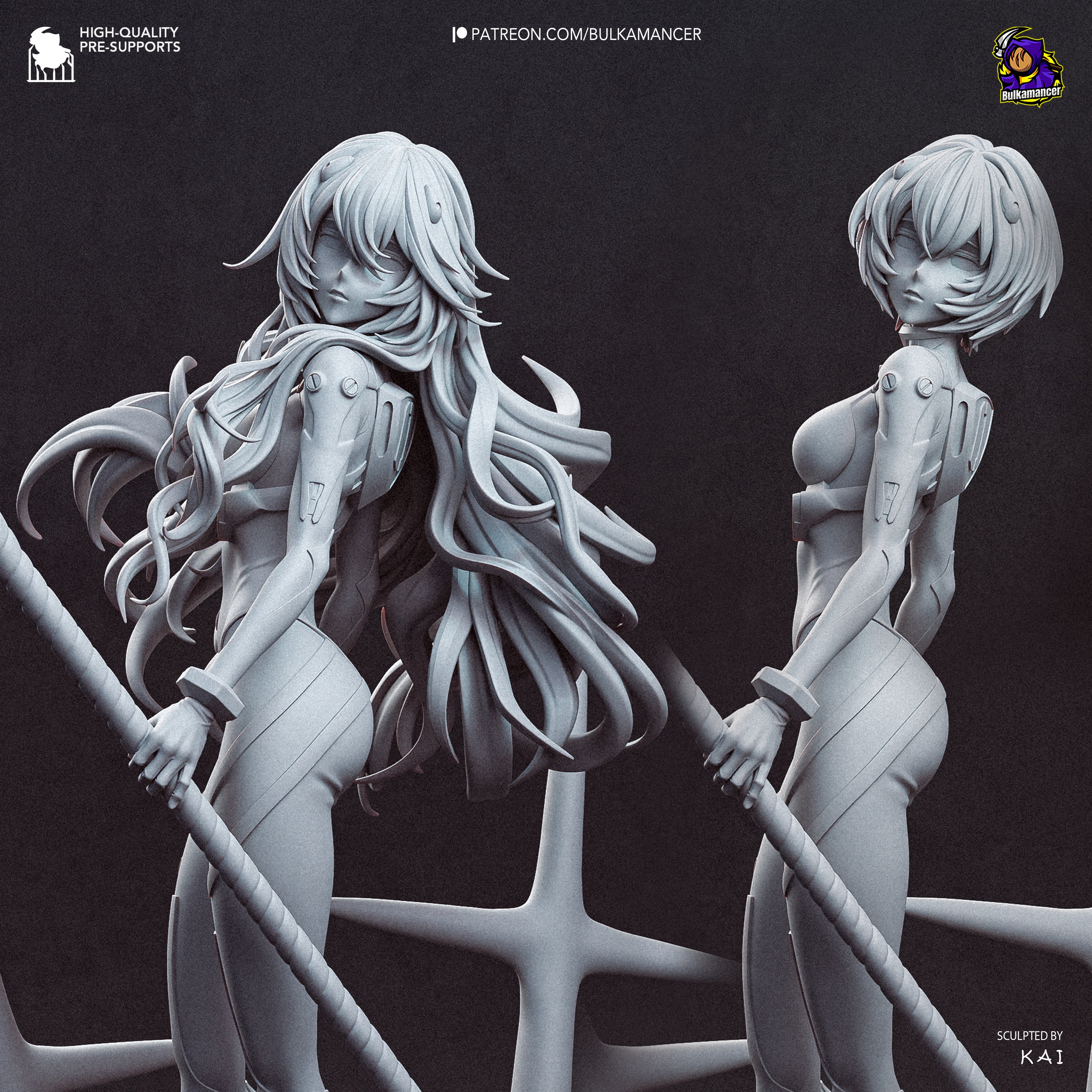 Rei Ayanami - Evangelion - Bulkamancer - NON PEINT