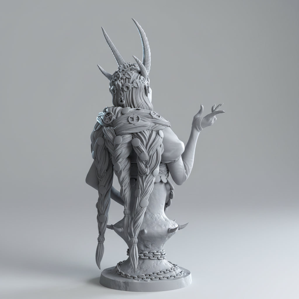 Démonne ailée charmeuse - High Quality 14K Resin - NON PEINT