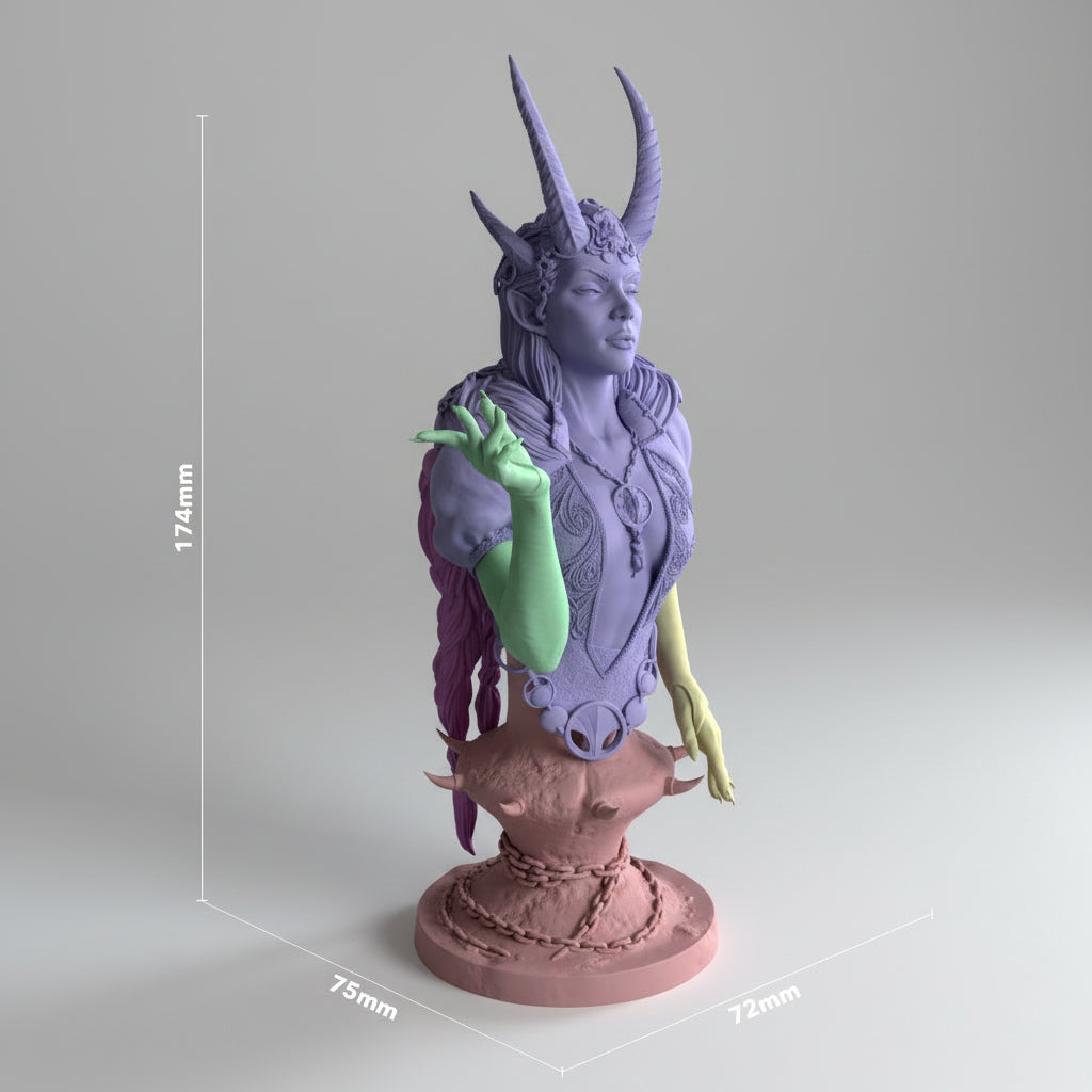 Démonne ailée charmeuse - High Quality 14K Resin - NON PEINT
