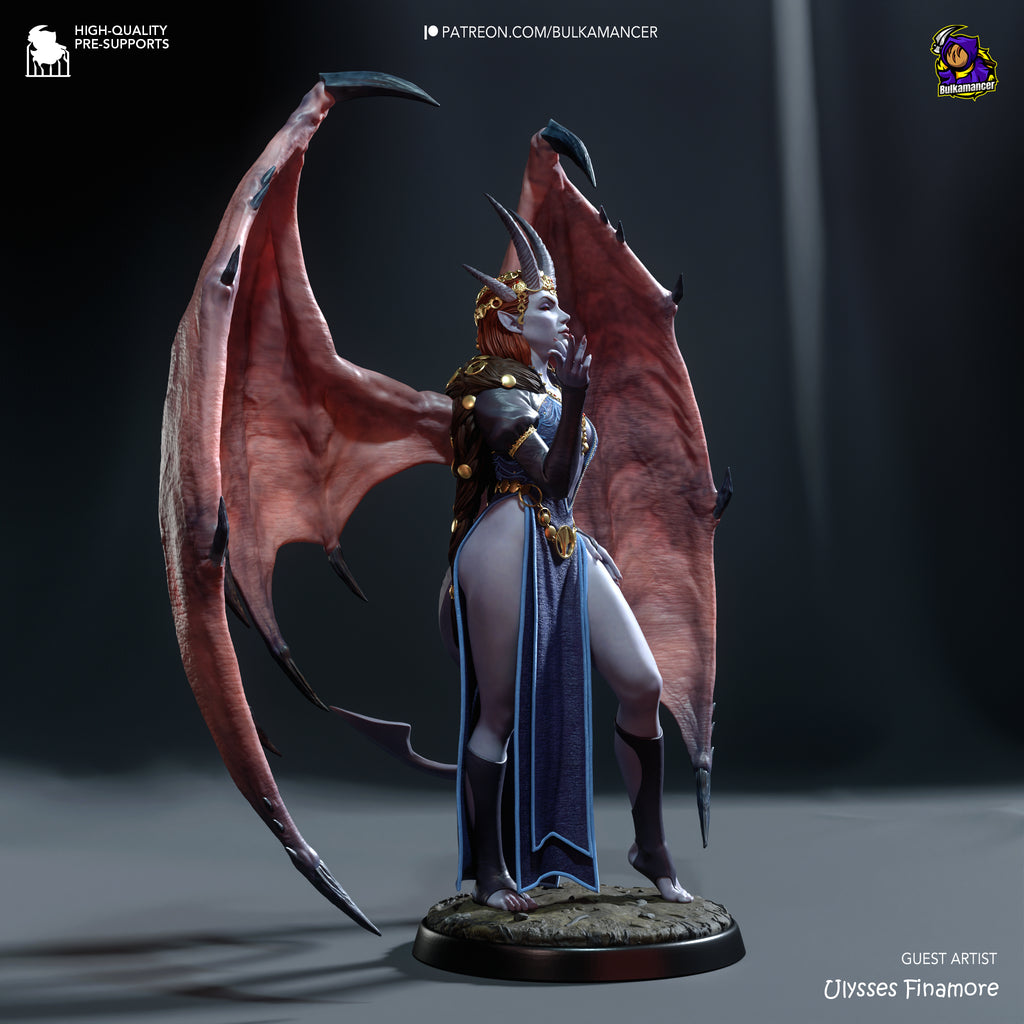 Démonne ailée charmeuse - High Quality 14K Resin - NON PEINT
