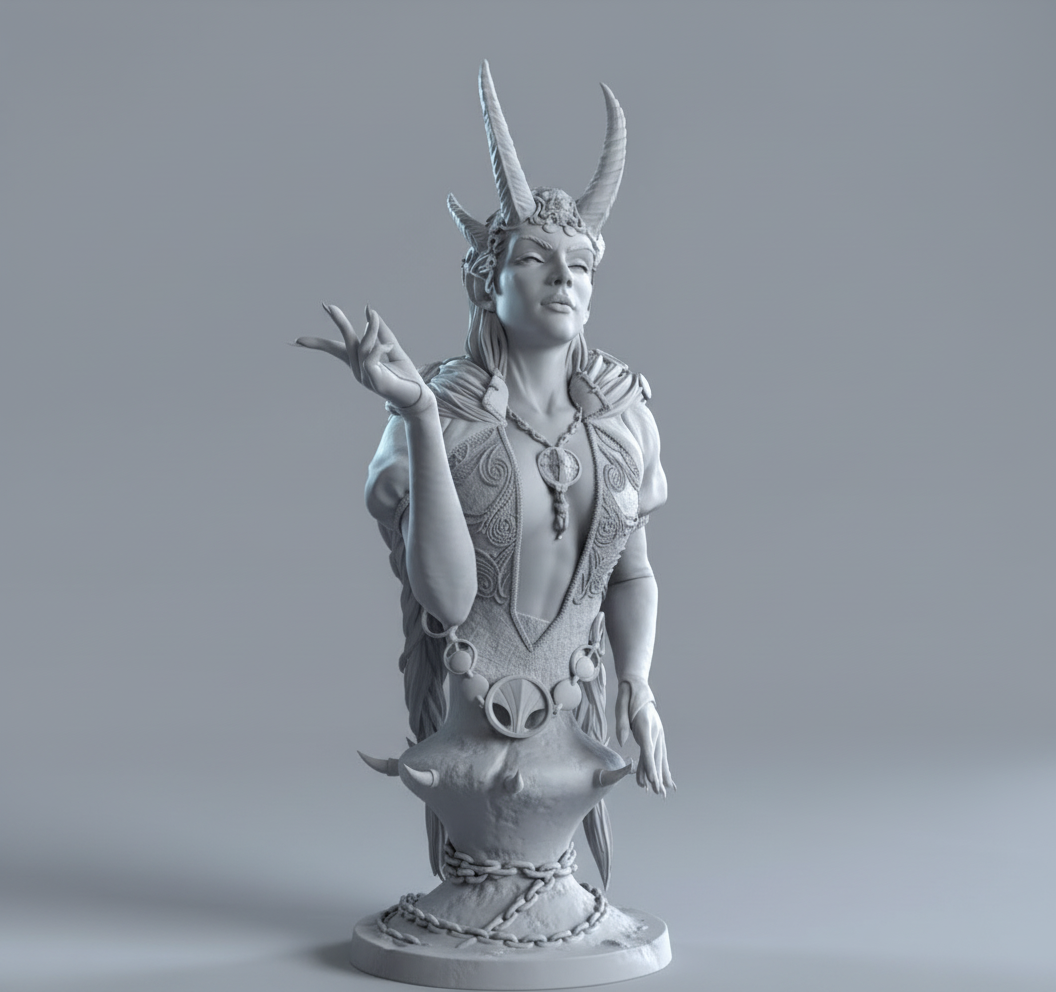 Démonne ailée charmeuse - High Quality 14K Resin - NON PEINT