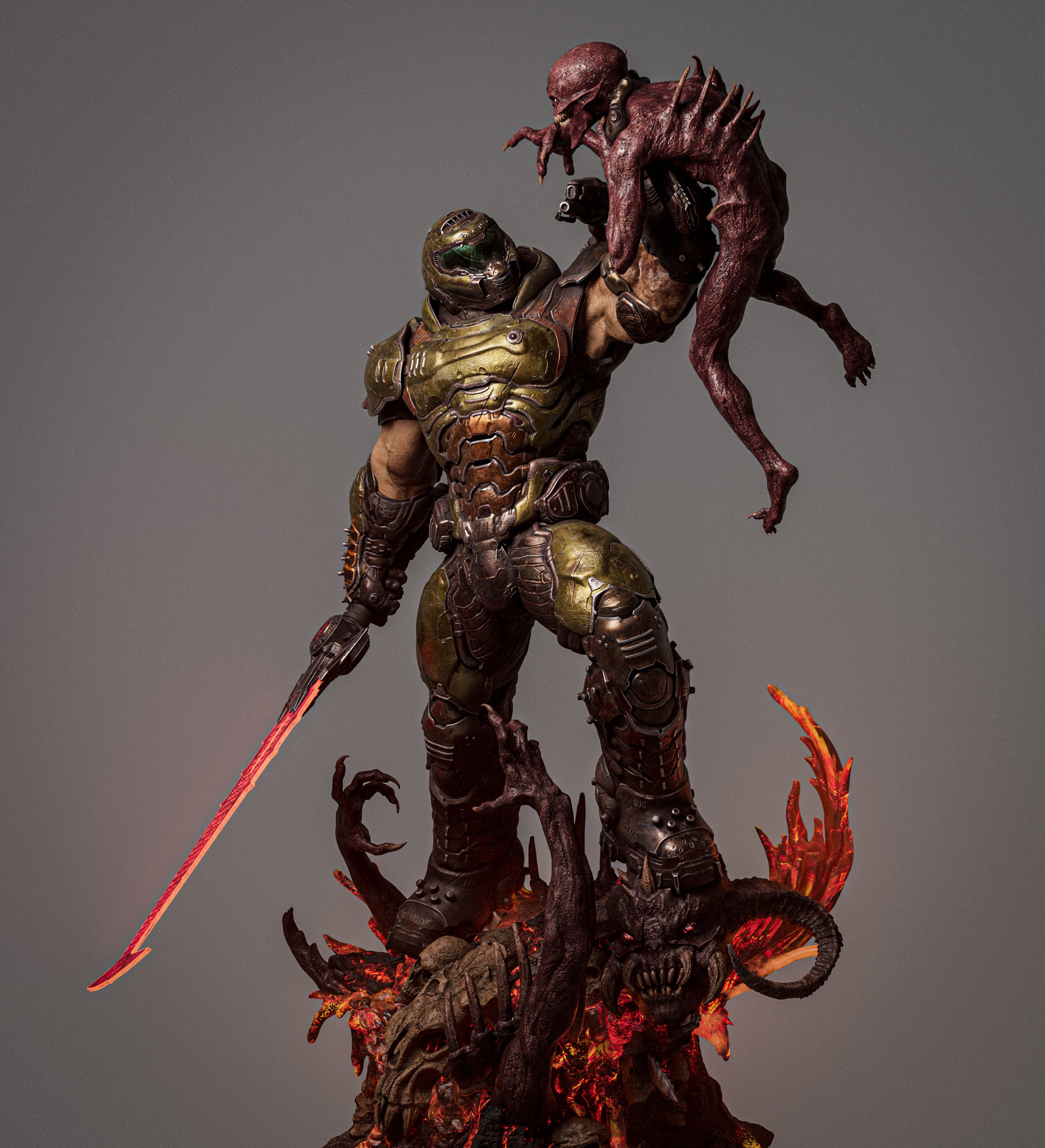 Guerrier des enfers en armure - High Quality 14K Resin - NON PEINT