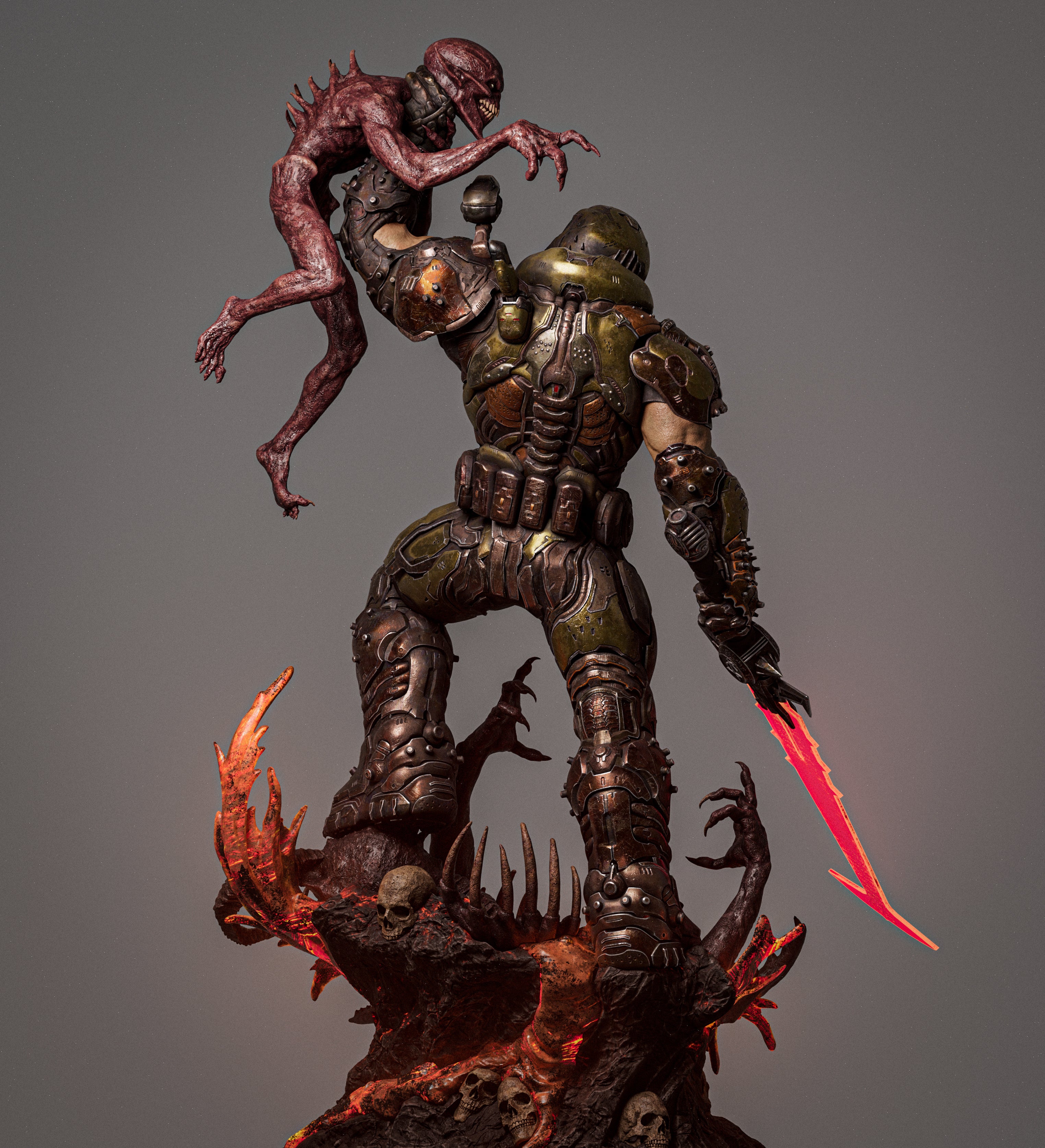 Guerrier des enfers en armure - High Quality 14K Resin - NON PEINT